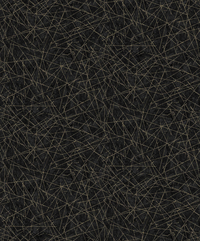 A-Street Prints Bulan Black Abstract Lines Wallpaper