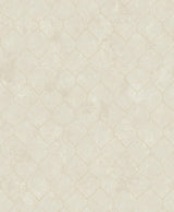 A-Street Prints Rauta Hexagon Tile Pearl Wallpaper