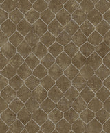 A-Street Prints Rauta Brass Hexagon Tile Wallpaper