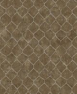 A-Street Prints Rauta Hexagon Tile Brass Wallpaper