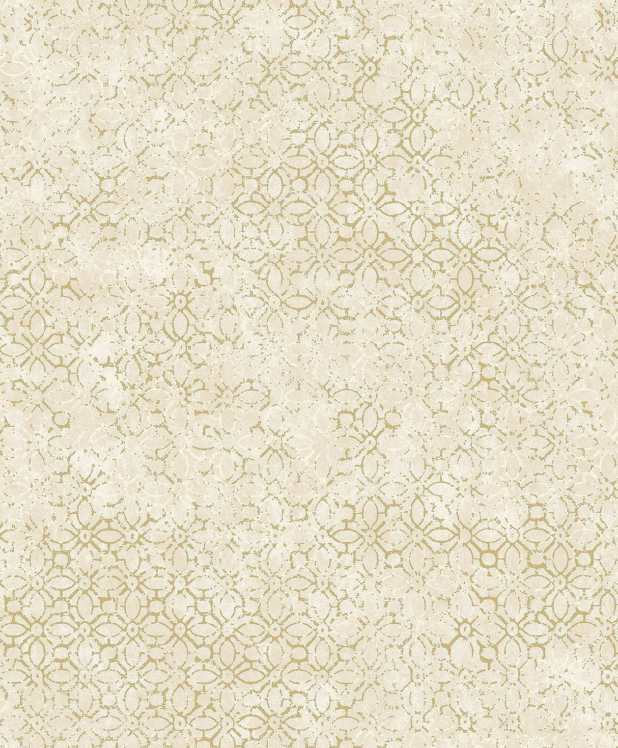 A-Street Prints Khauta Champagne Floral Geometric Wallpaper