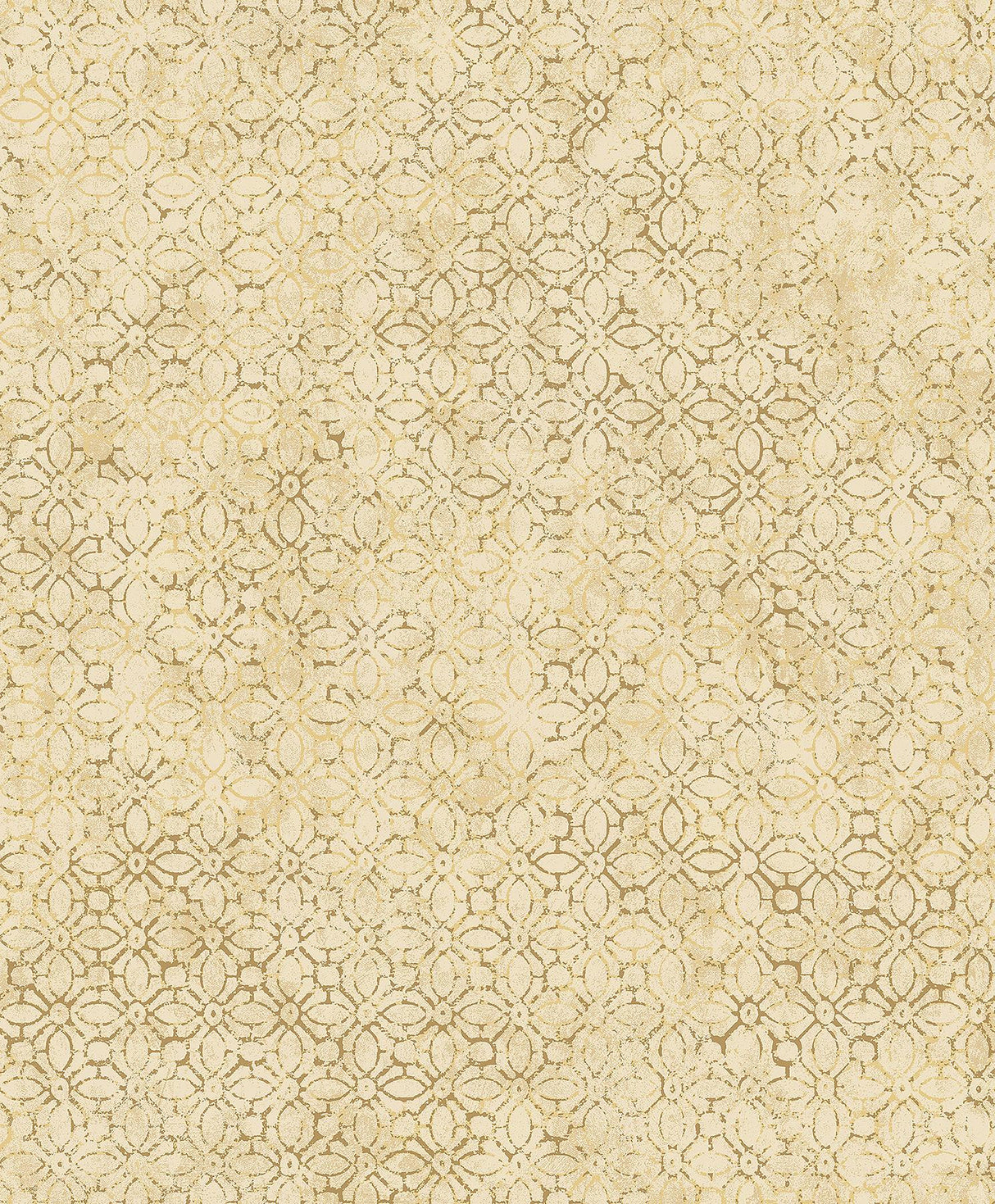 A-Street Prints Khauta Floral Geometric Gold Wallpaper