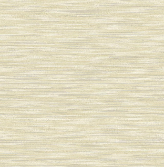 A-Street Prints Benson Yellow Faux Fabric Wallpaper