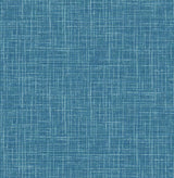 A-Street Prints Emerson Linen Blue Wallpaper