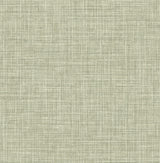 A-Street Prints Tuckernuck Green Linen Wallpaper