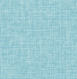 A-Street Prints Emerson Linen Aqua Wallpaper