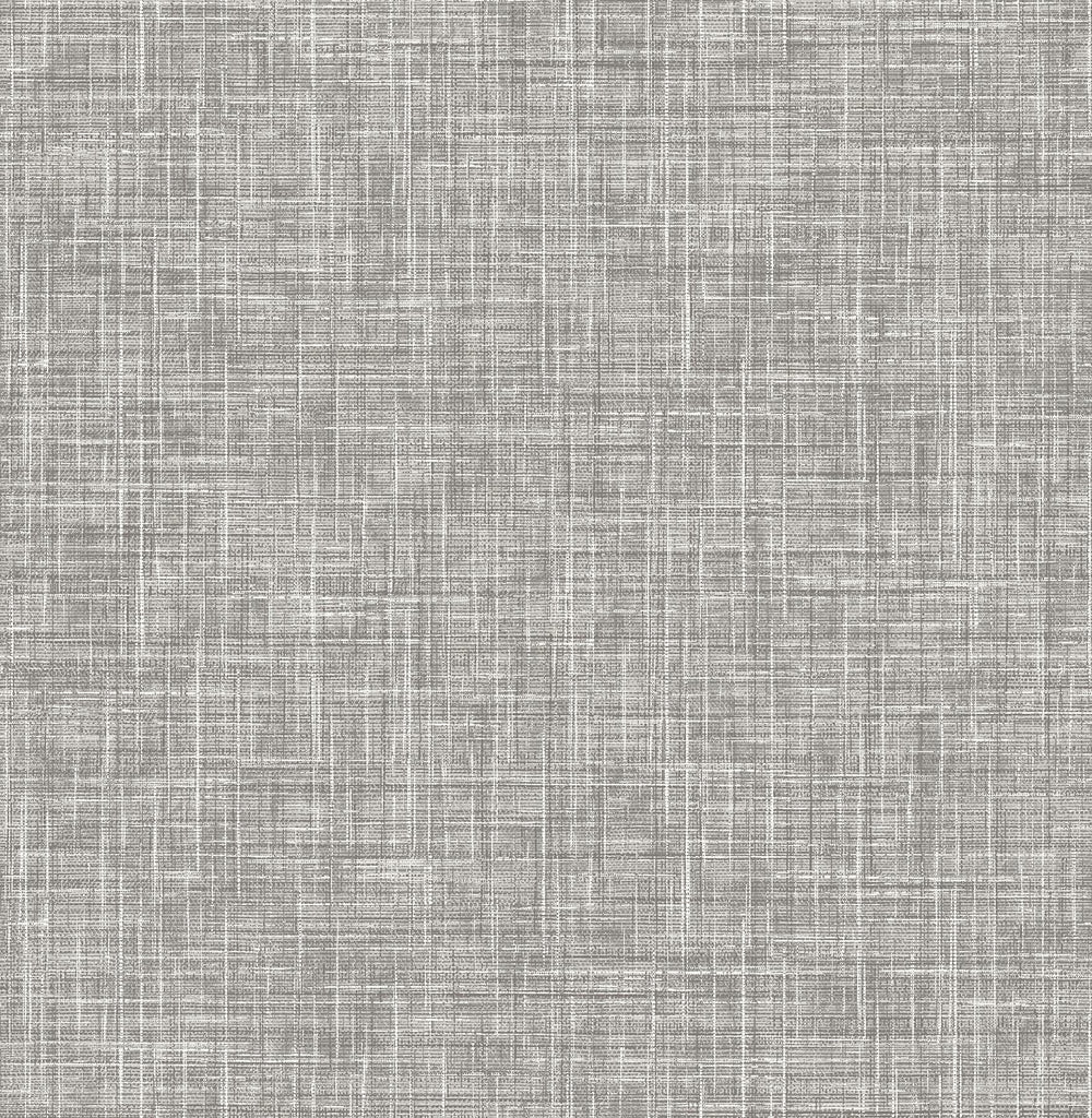 A-Street Prints Emerson Linen Grey Wallpaper