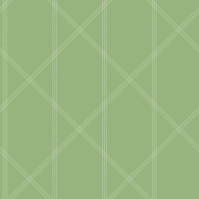 A-Street Prints Walcott Light Green Stitched Trellis Wallpaper