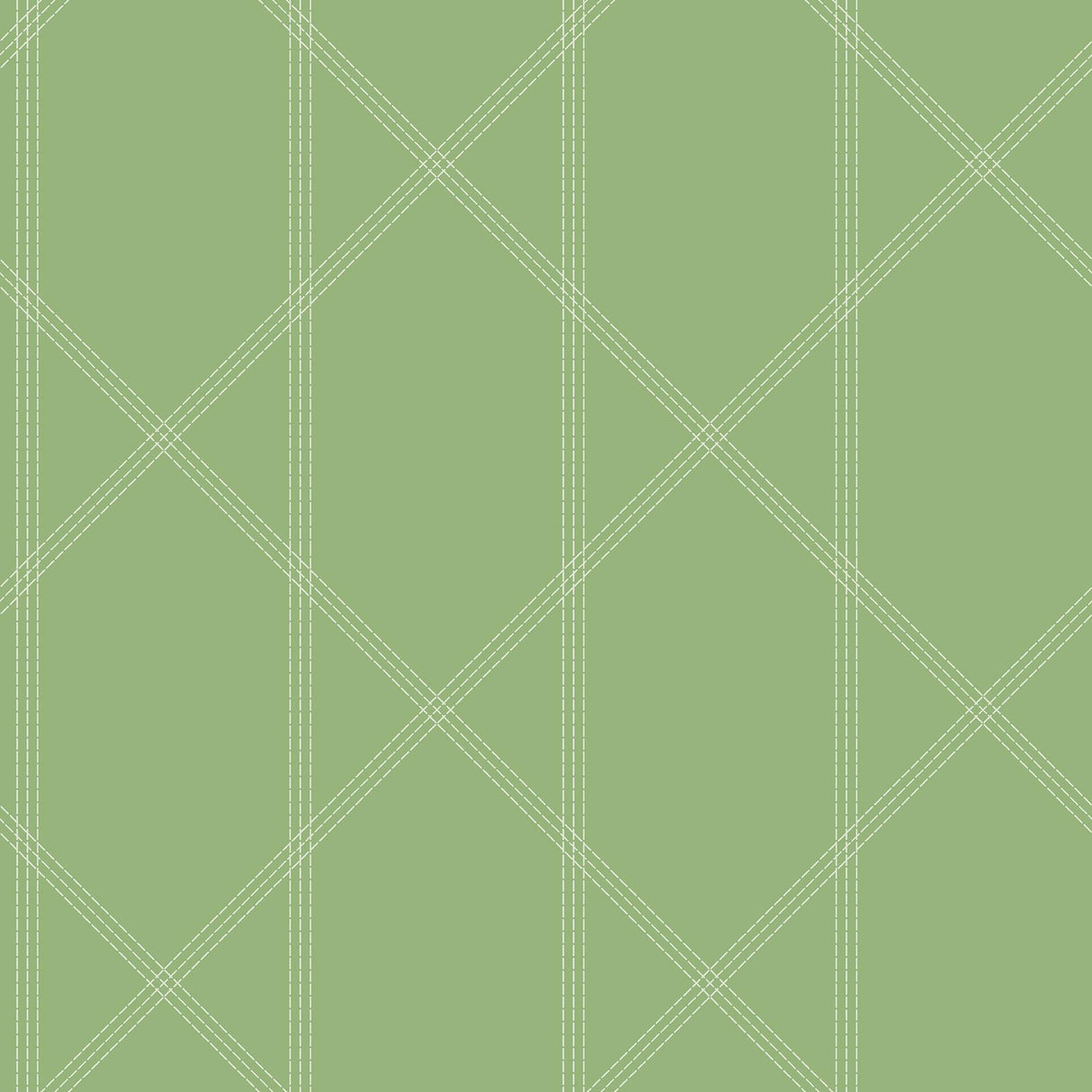 A-Street Prints Walcott Stitched Trellis Light Green Wallpaper
