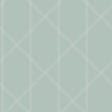 A-Street Prints Walcott Seafoam Stitched Trellis Wallpaper