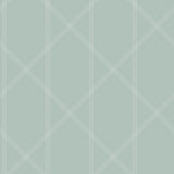 A-Street Prints Walcott Stitched Trellis Seafoam Wallpaper