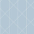 A-Street Prints Walcott Light Blue Stitched Trellis Wallpaper