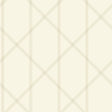 A-Street Prints Walcott Cream Stitched Trellis Wallpaper