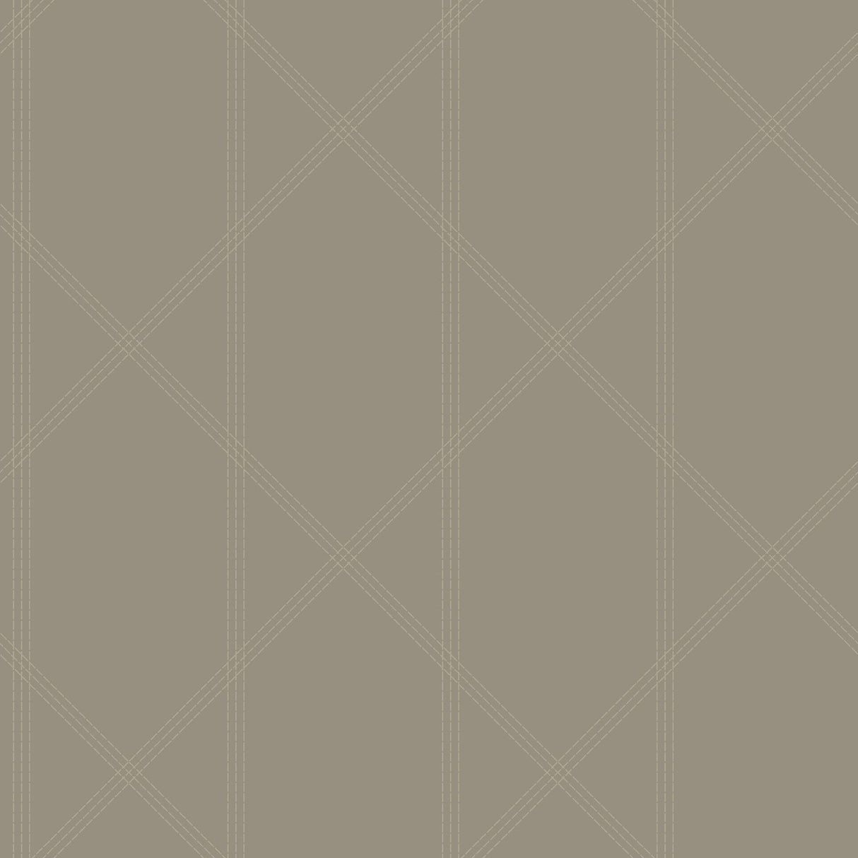 A-Street Prints Walcott Stitched Trellis Light Grey Wallpaper