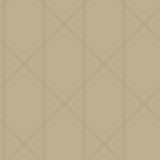 A-Street Prints Walcott Stitched Trellis Taupe Wallpaper
