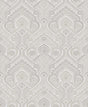 A-Street Prints Fernback Grey Ornate Botanical Wallpaper
