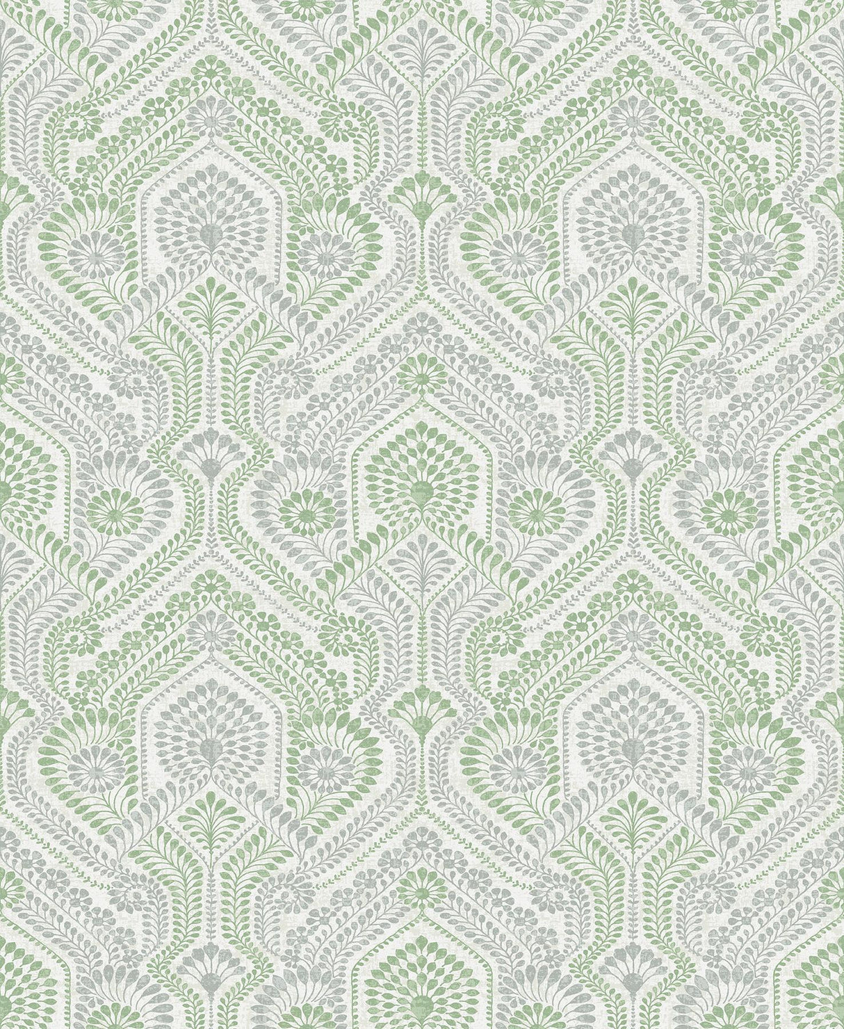 A-Street Prints Fernback Green Ornate Botanical Wallpaper