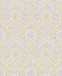 A-Street Prints Fernback Yellow Ornate Botanical Wallpaper