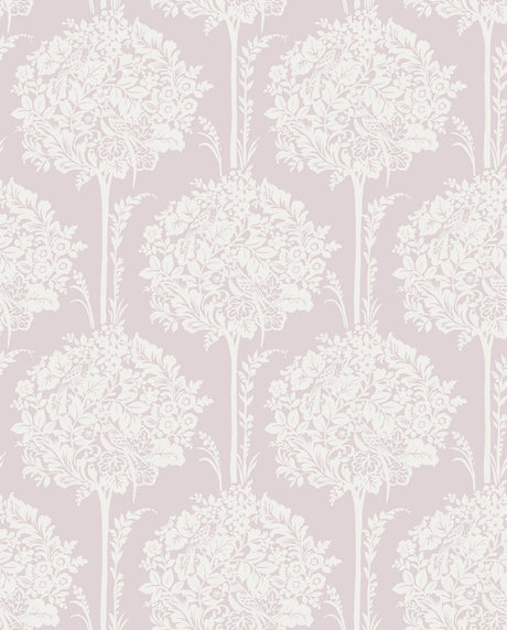 A-Street Prints Zaria Topiary Lavender Wallpaper