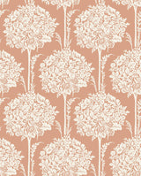 A-Street Prints Zaria Topiary Apricot Wallpaper