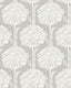 A-Street Prints Zaria Grey Topiary Wallpaper