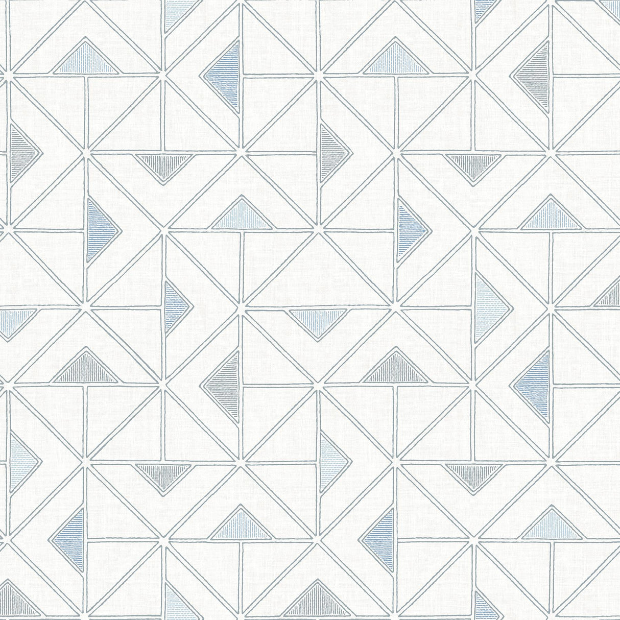 A-Street Prints Jekyl Triangles Blue Wallpaper