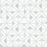 A-Street Prints Jekyl Triangles Blue Wallpaper