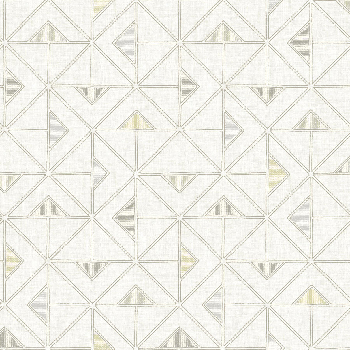 A-Street Prints Jekyl Beige Triangles Wallpaper