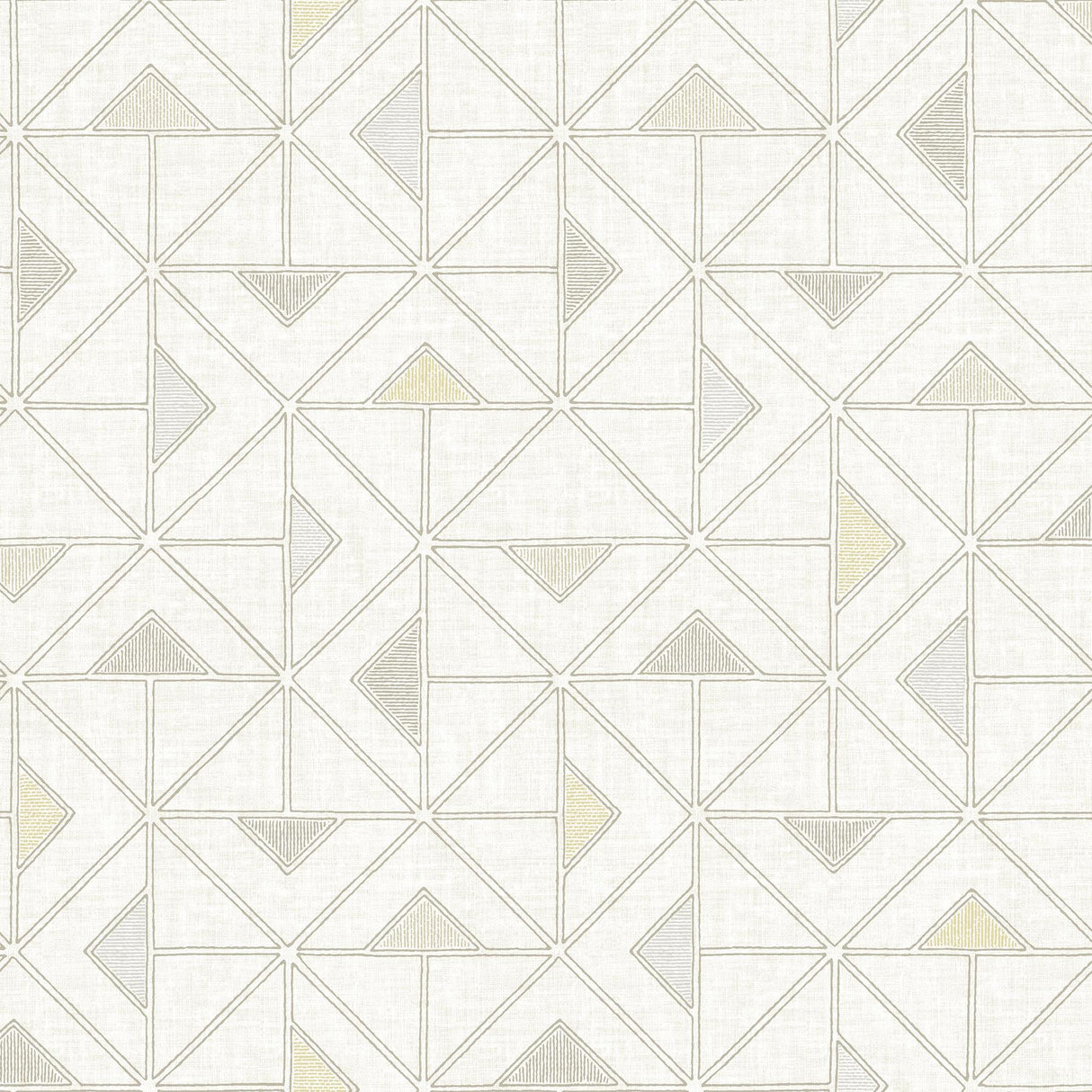 A-Street Prints Jekyl Triangles Beige Wallpaper