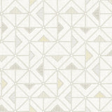 A-Street Prints Jekyl Triangles Beige Wallpaper