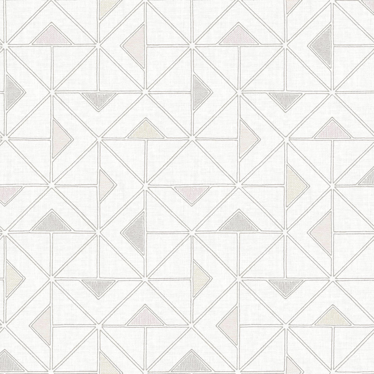 A-Street Prints Jekyl Neutral Triangles Wallpaper