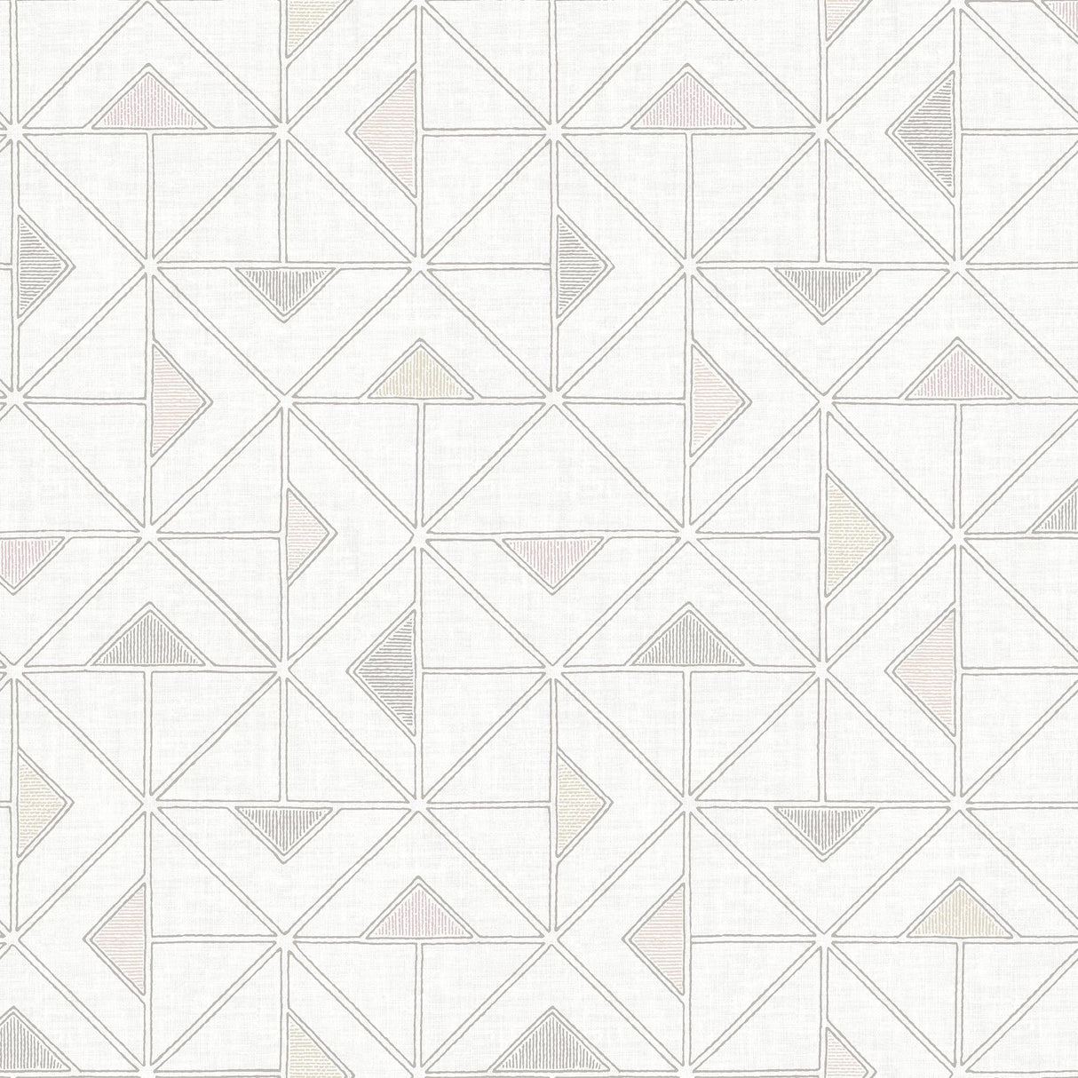 A-Street Prints Jekyl Triangles Neutral Wallpaper