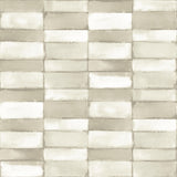 A-Street Prints Braden Taupe Tile Wallpaper
