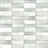 A-Street Prints Braden Tile Sage Wallpaper