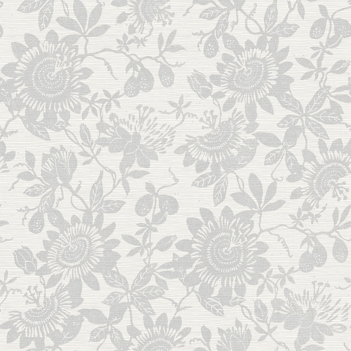 A-Street Prints Helen Floral Trail Light Grey Wallpaper