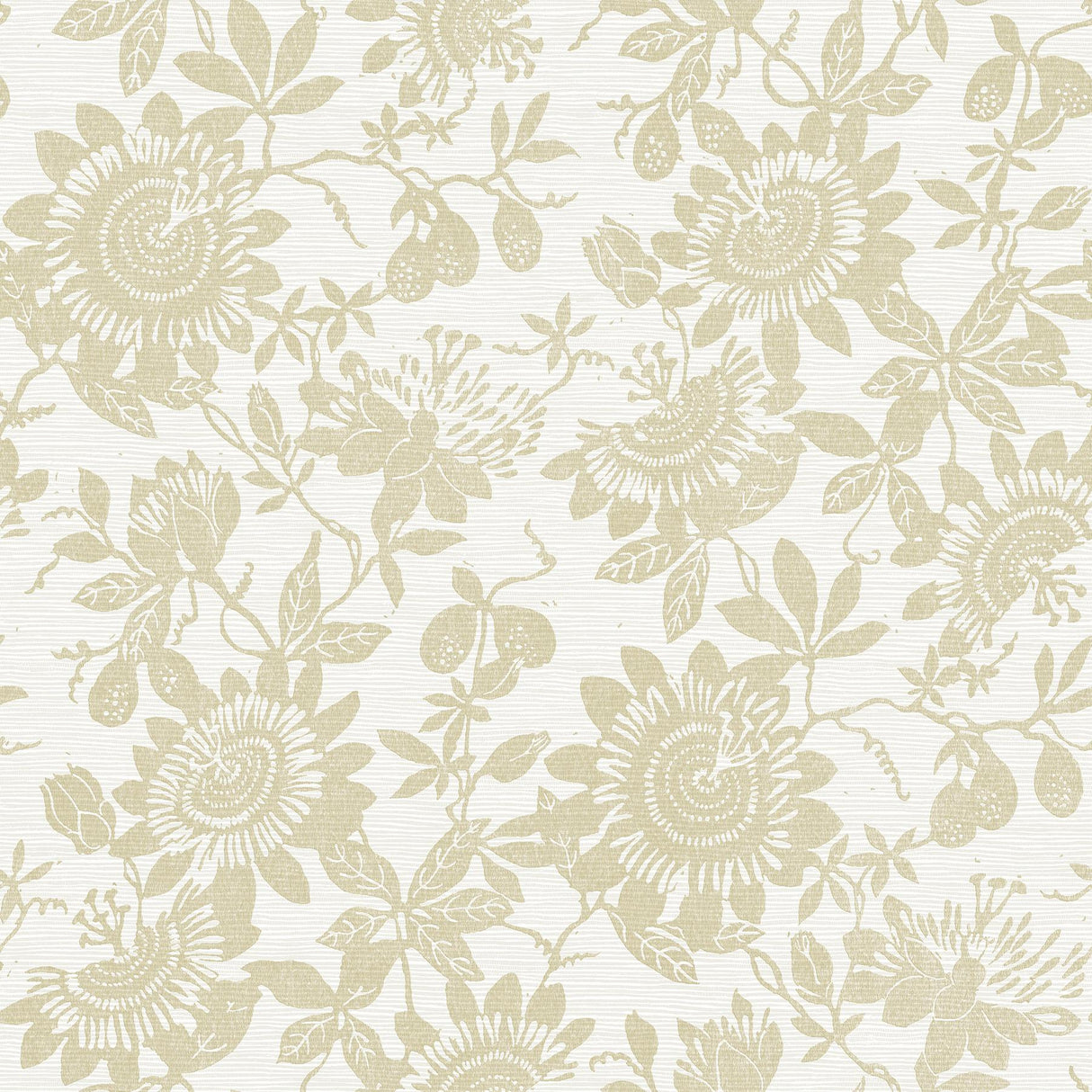 A-Street Prints Helen Floral Trail Gold Wallpaper