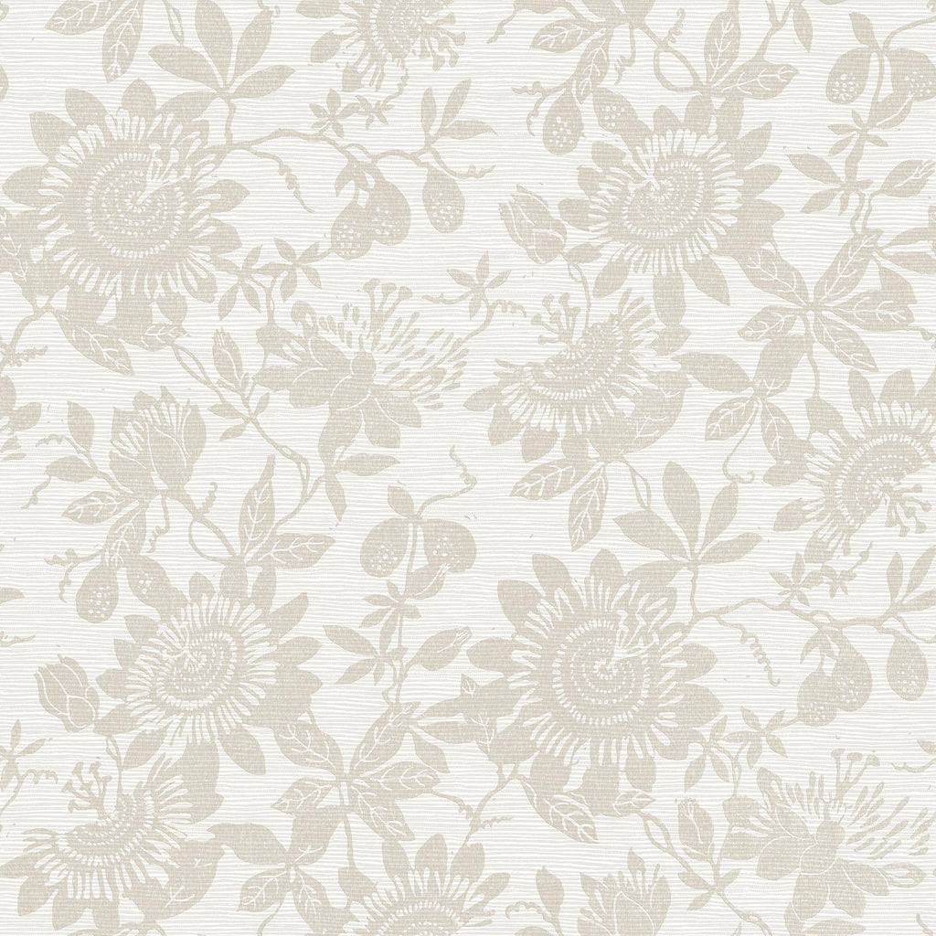 A-Street Prints Helen Floral Trail Taupe Wallpaper