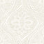 A-Street Prints Scout Light Grey Floral Ogee Wallpaper