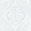 A-Street Prints Scout Light Blue Floral Ogee Wallpaper