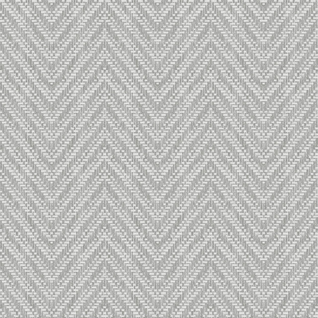 A-Street Prints Glynn Grey Chevron Wallpaper