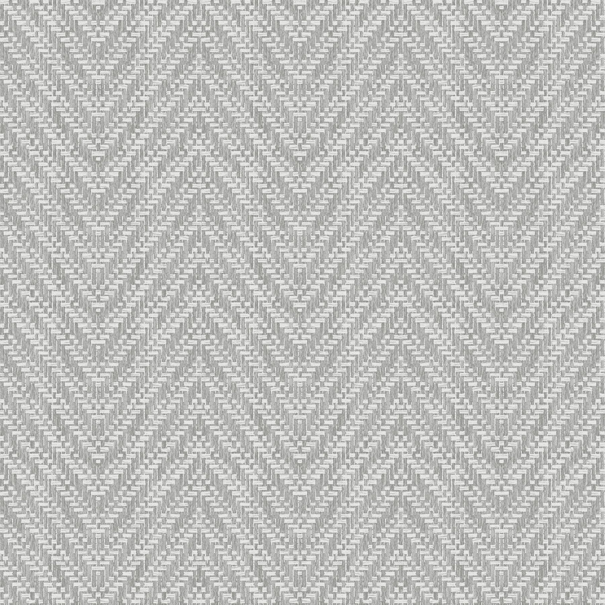 A-Street Prints Glynn Chevron Grey Wallpaper