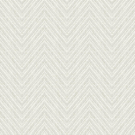 A-Street Prints Glynn Silver Chevron Wallpaper