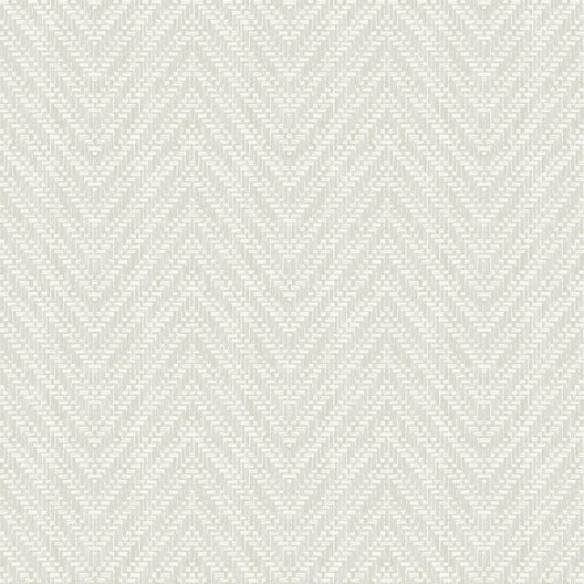 A-Street Prints Glynn Silver Chevron Wallpaper