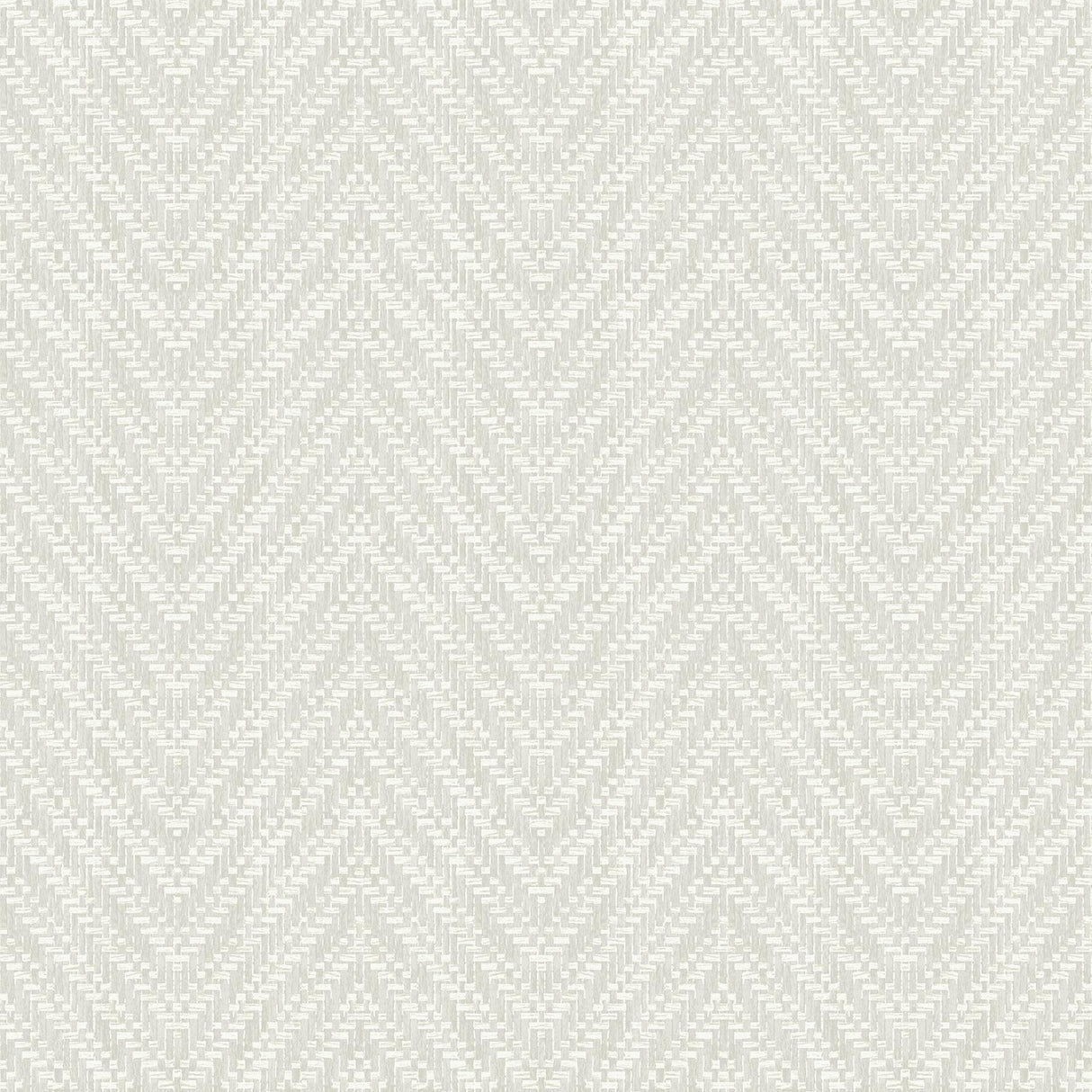 A-Street Prints Glynn Chevron Silver Wallpaper