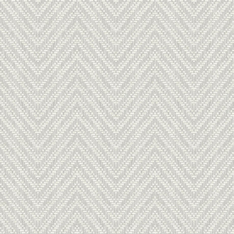 A-Street Prints Glynn Light Grey Chevron Wallpaper