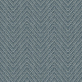A-Street Prints Glynn Teal Chevron Wallpaper