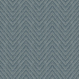 A-Street Prints Glynn Chevron Teal Wallpaper