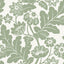 A-Street Prints Augusta Seafoam Flock Damask Wallpaper