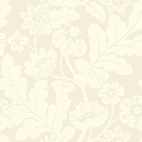 A-Street Prints Augusta White Flock Damask Wallpaper