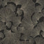 Brewster Home Fashions Waft Black Ginkgo Wallpaper